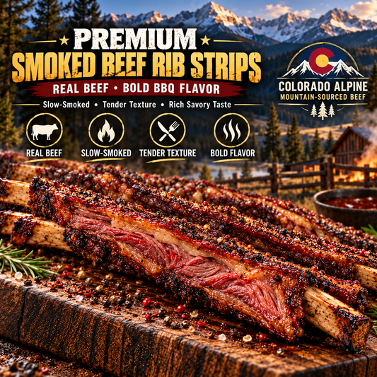 🥩Premium Long-Cut Smoked Beef Ribs 🌿Slow-Smoked, Tender & Savory Whole Rib Strips-jasper