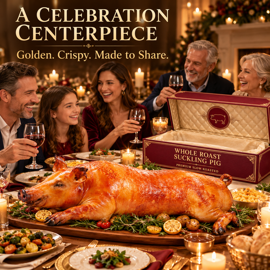 🐷Premium Whole Roast Suckling Pig — Slow-Roasted, Golden Crispy Skin, Celebration Feast Gift Box-Johnny