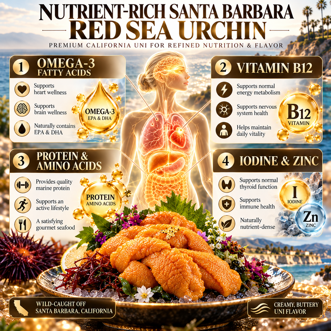 Santa Barbara red sea urchin premium hero image