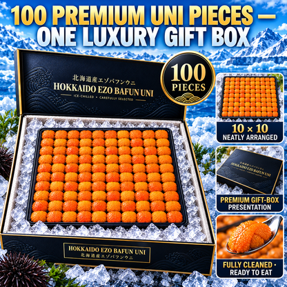 🌊 Hokkaido Ezo Bafun Uni — Ice-Chilled Premium Sea Urchin Roe, Rich, Creamy & Carefully Selected 🎁-Johnny