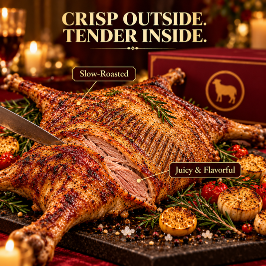 🐑 Premium Whole Roast Lamb — Slow-Roasted, Golden & Tender Celebration Feast 🎁-Johnny