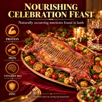 🐑 Premium Whole Roast Lamb — Slow-Roasted, Golden & Tender Celebration Feast 🎁-Johnny