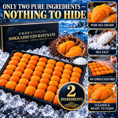 🌊 Hokkaido Ezo Bafun Uni — Ice-Chilled Premium Sea Urchin Roe, Rich, Creamy & Carefully Selected 🎁-Johnny