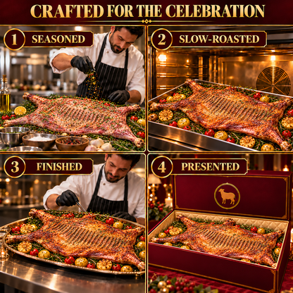 🐑 Premium Whole Roast Lamb — Slow-Roasted, Golden & Tender Celebration Feast 🎁-Johnny