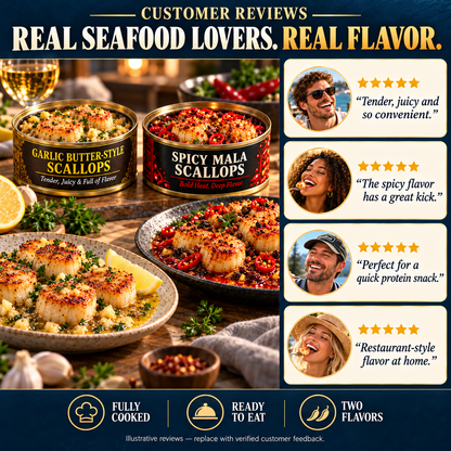 Grand Reserve Garlic Butter Sea Scallops-WH
