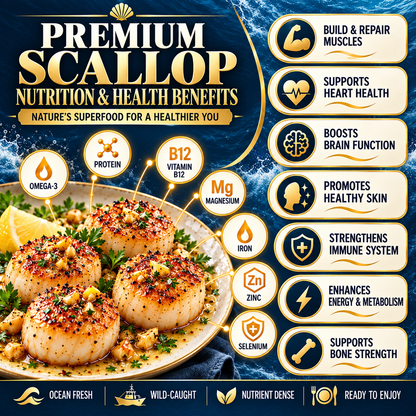 Grand Reserve Garlic Butter Sea Scallops-WH