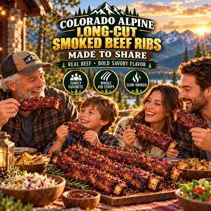 🥩Premium Long-Cut Smoked Beef Ribs 🌿Slow-Smoked, Tender & Savory Whole Rib Strips-jasper