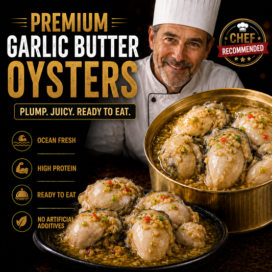 ✨ Premium Reserve Garlic Oysters – Plump, Juicy & Ready-to-Eat 🦪-$LX