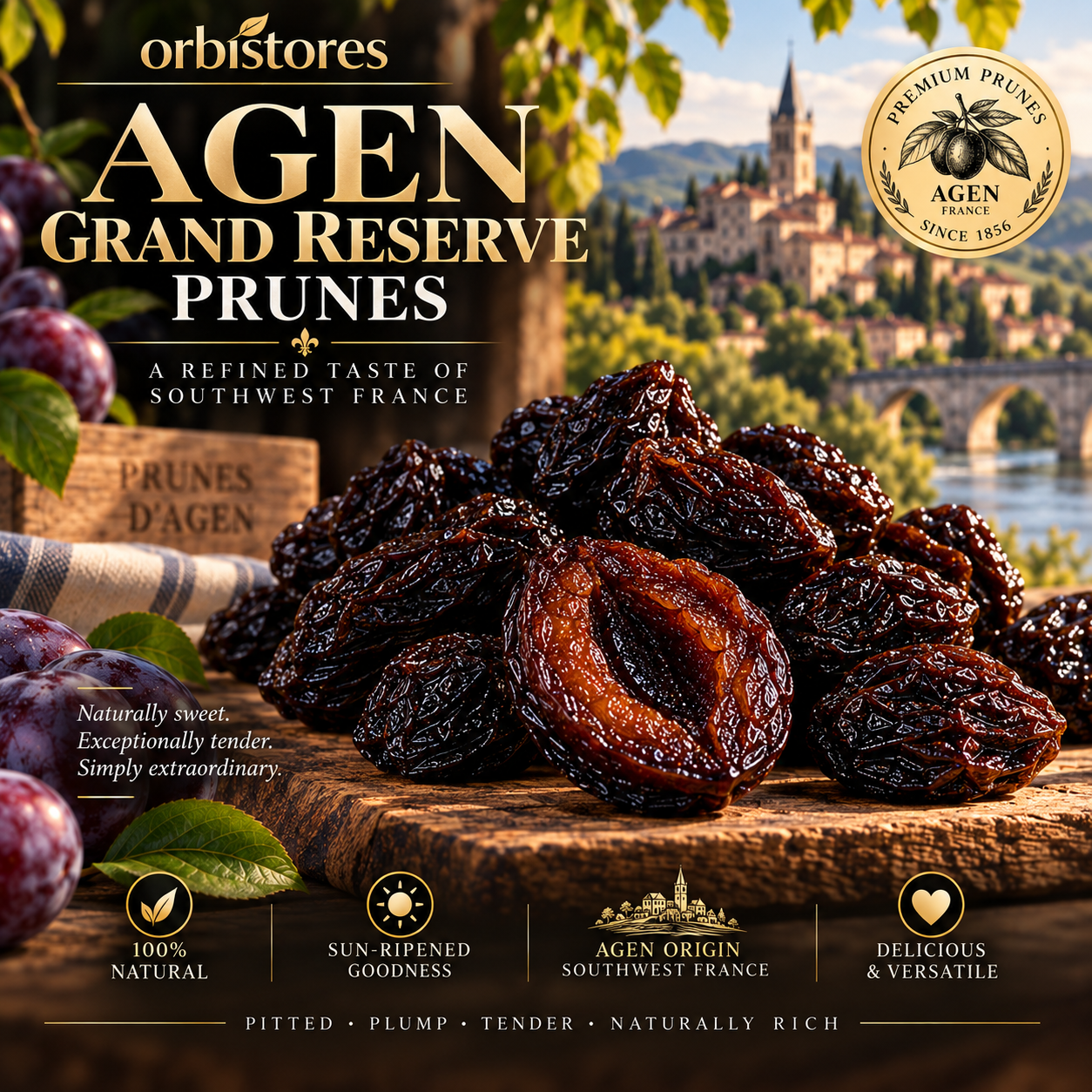 Agen Grand Reserve Prunes inspired by Southwest France